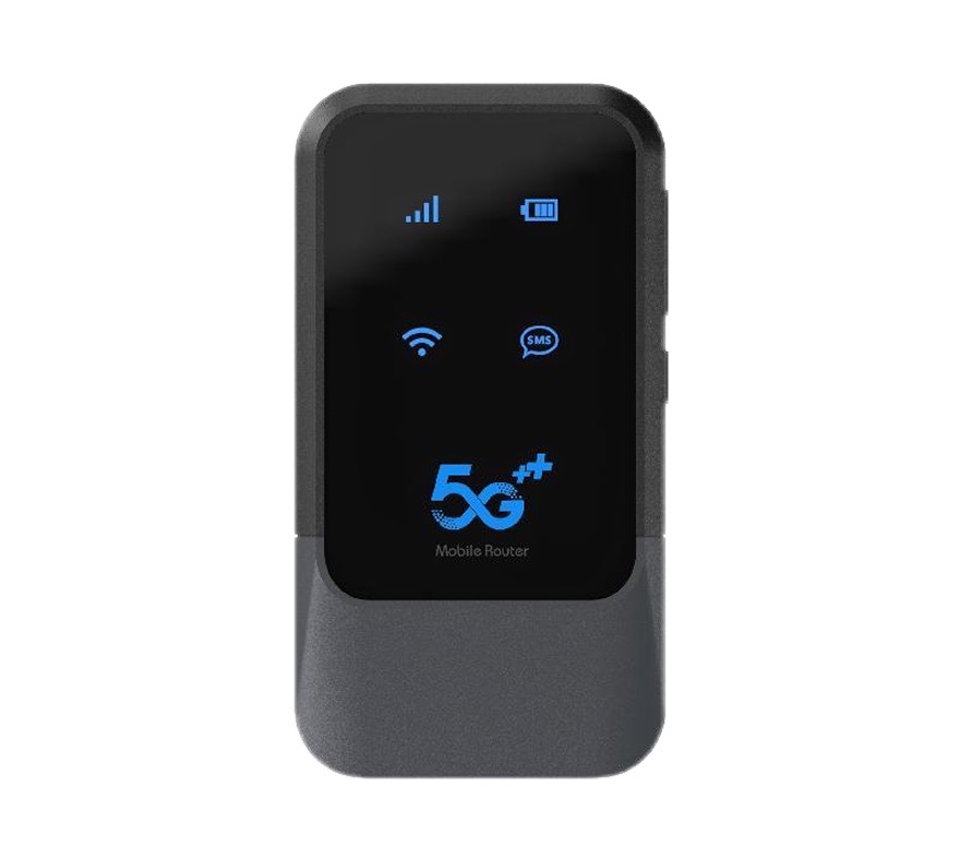 Wewins M52 5G MiFi portable router with LED status indicators