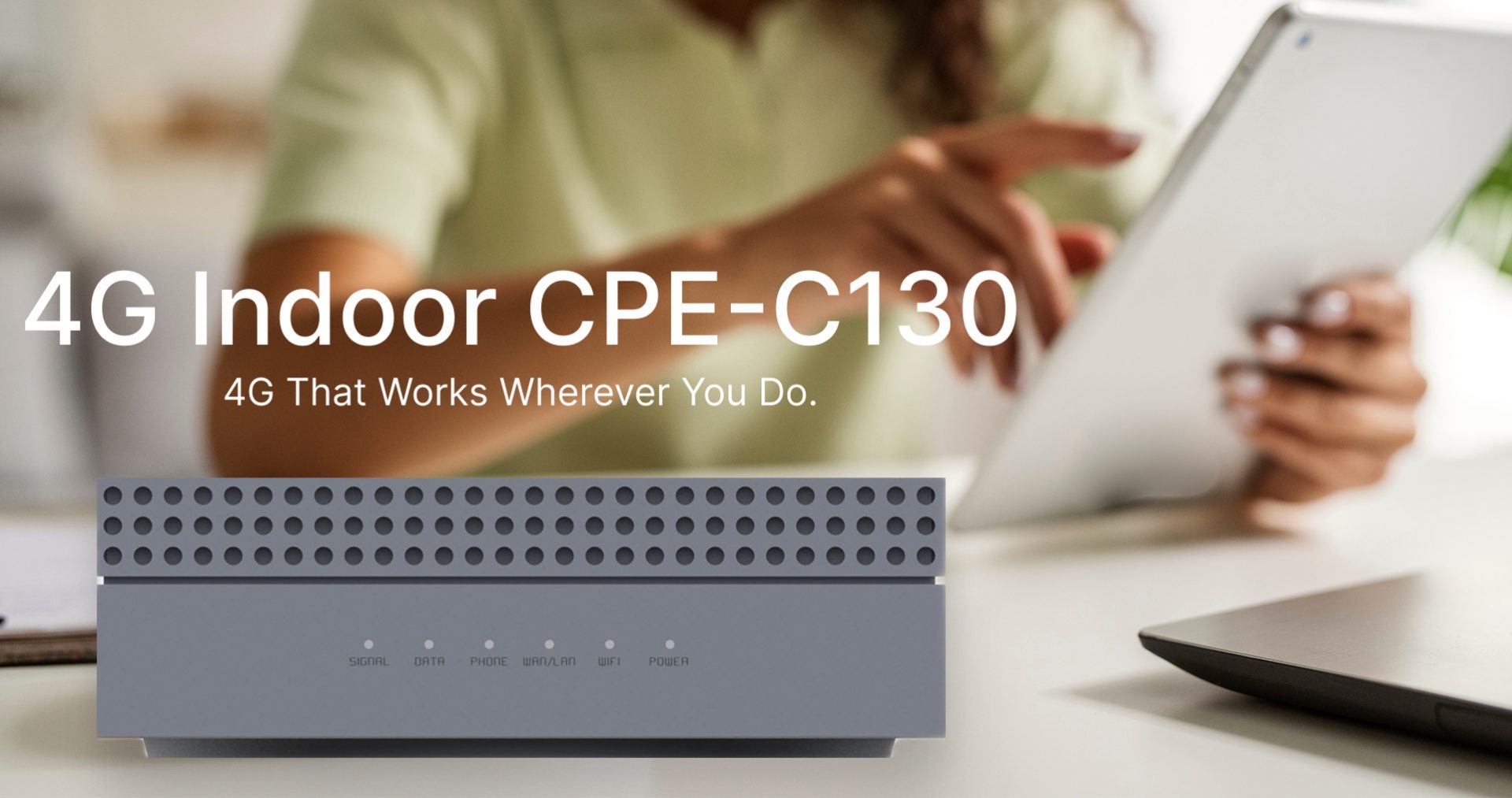 Wewins C130 LTE Cat‑4 Indoor CPE Router – High-Speed 4G Wireless for Home & Office