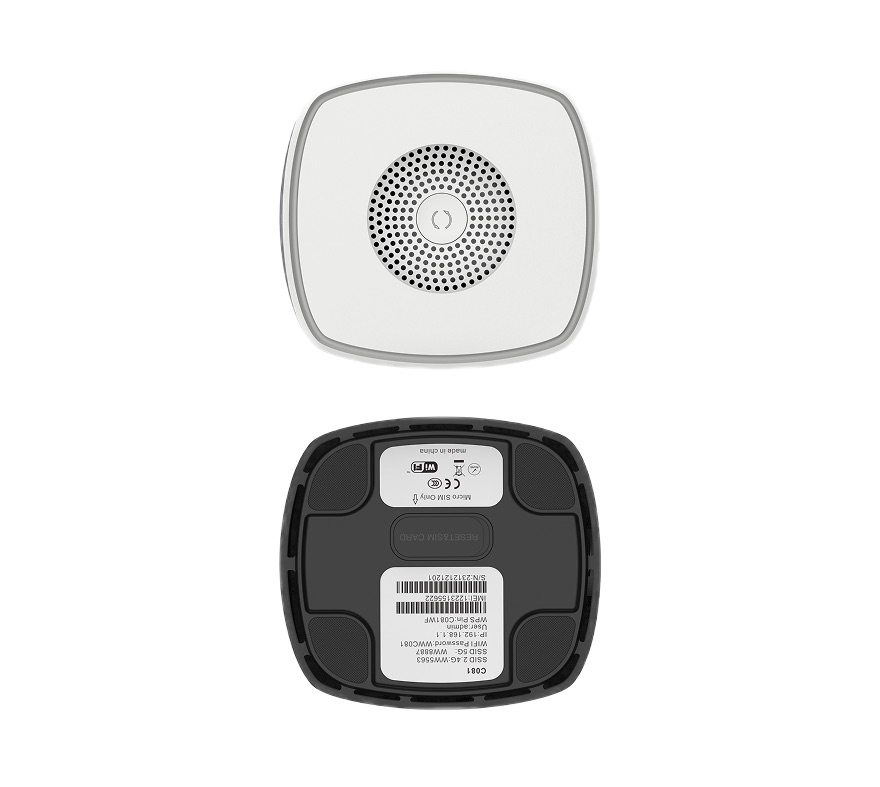 Wewins C082 LAN WAN RJ11 USB TS-9 Ports Close-up
