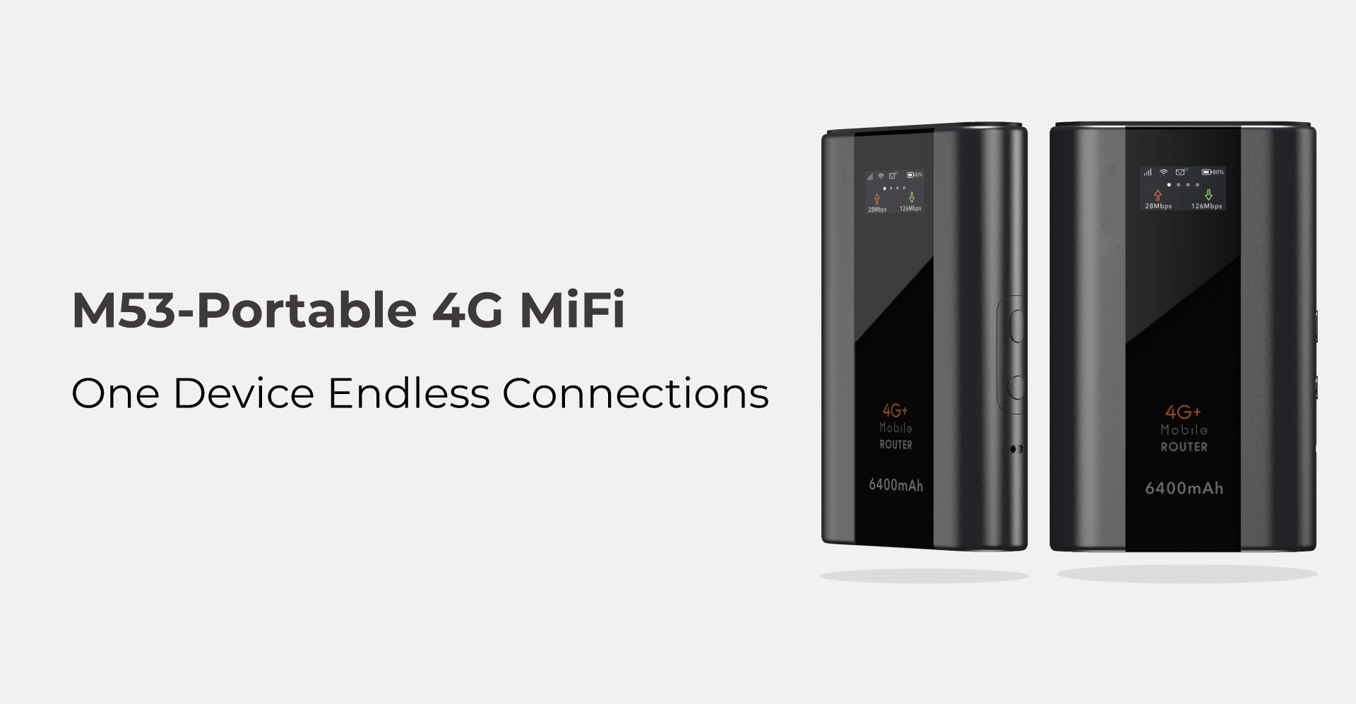 Wewins M53 Cat6 MiFi portable 4G WiFi hotspot offering fast and reliable mobile connectivity