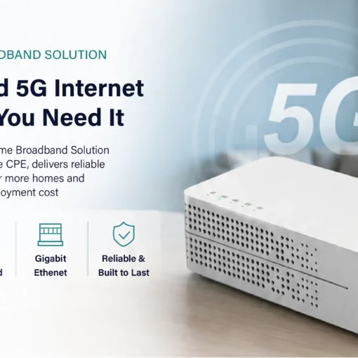 WEWINS 5G FWA Home Broadband Solution powered by C150 5G Home CPE for scalable home broadband deployment