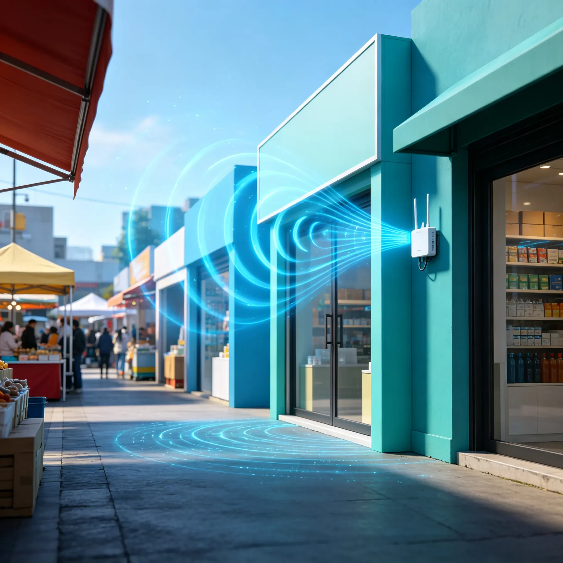 FWA broadband solution for shops and commercial locations